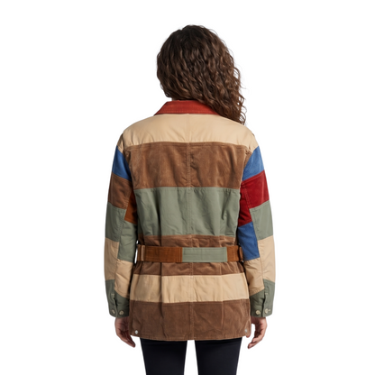 Get The Euphoria S03 Zendaya Patchwork Jacket Fast