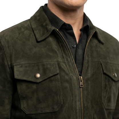 Get The Jamie Reagan Blue Bloods Suede Leather Jacket Today
