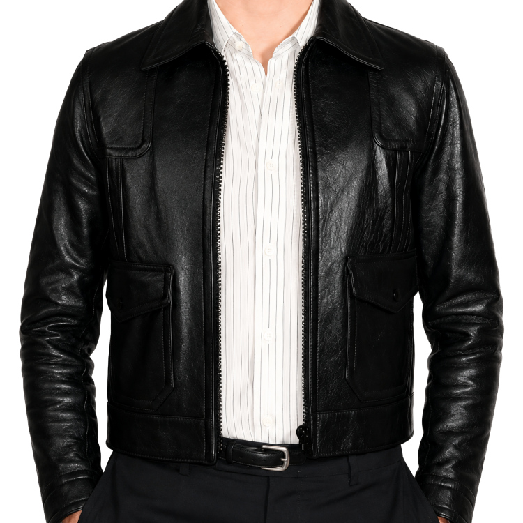 Get The Tom Holland Black Leather Jacket On Sale