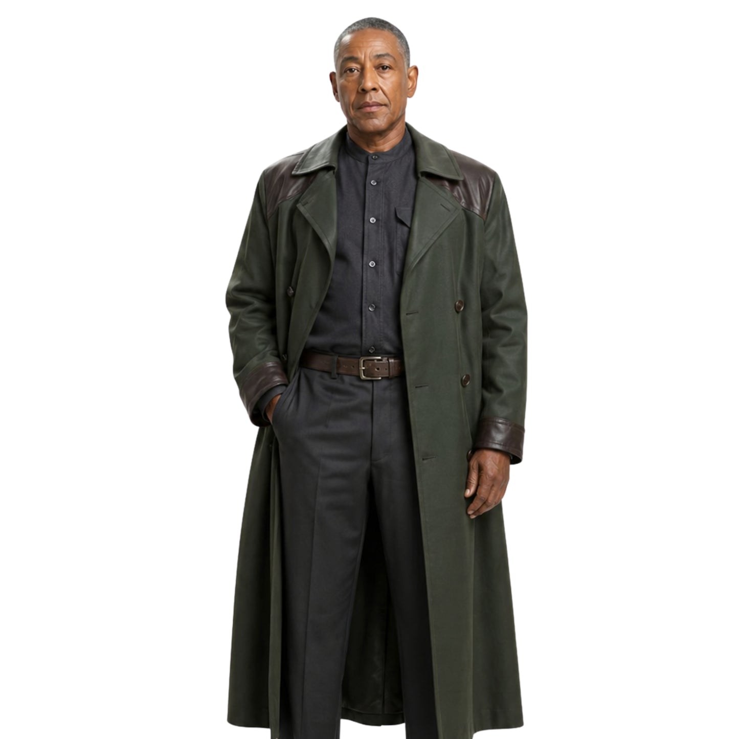 Giancarlo Esposito Revolution Tom Neville Trench Wool Coat