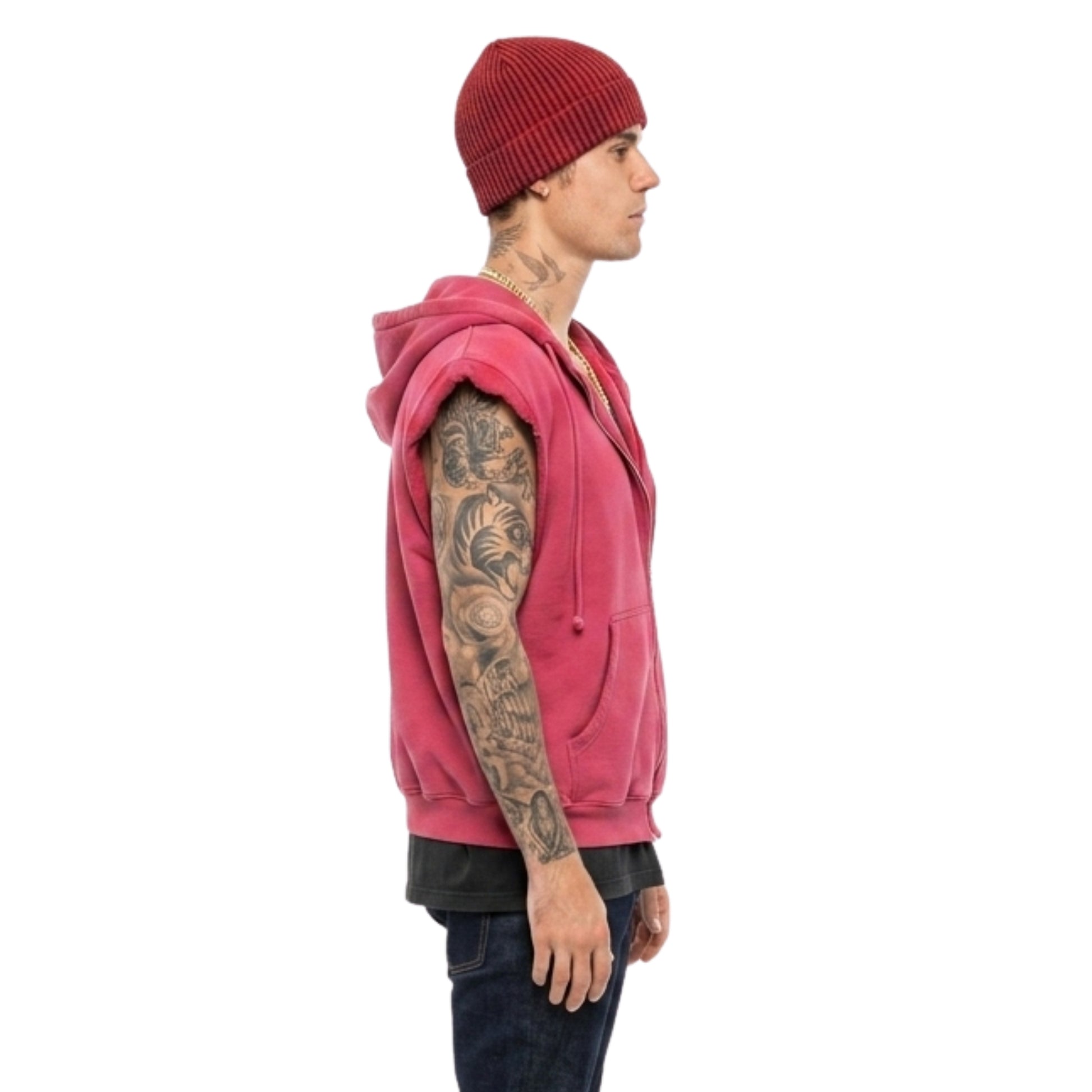 Greg Ross Sleeveless Hoodie Shop Now
