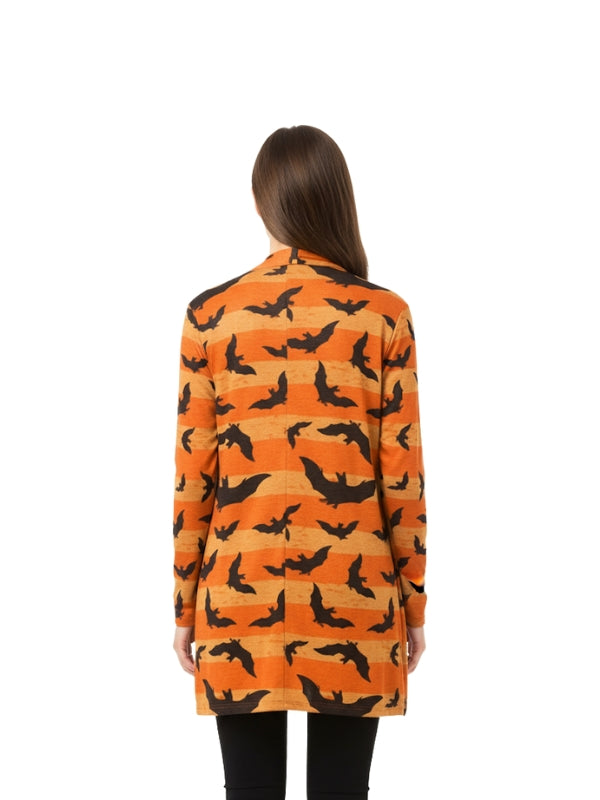 Halloween Clothing Bat Print Blazer