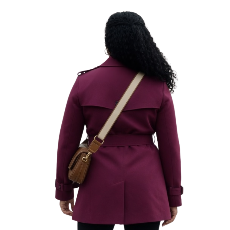 Haunted Harmony Mysteries Purple Coat Back
