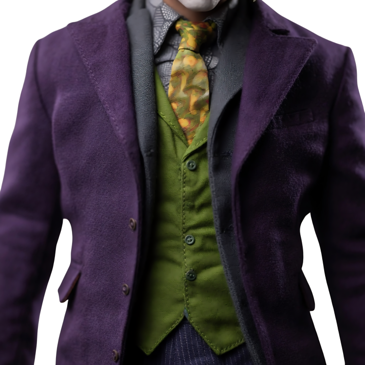 Heath Ledger The Dark Knight Joker Purple Long Coat Buy Now