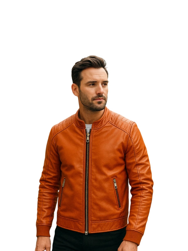 Jack O Lantern Halloween Leather Jacket