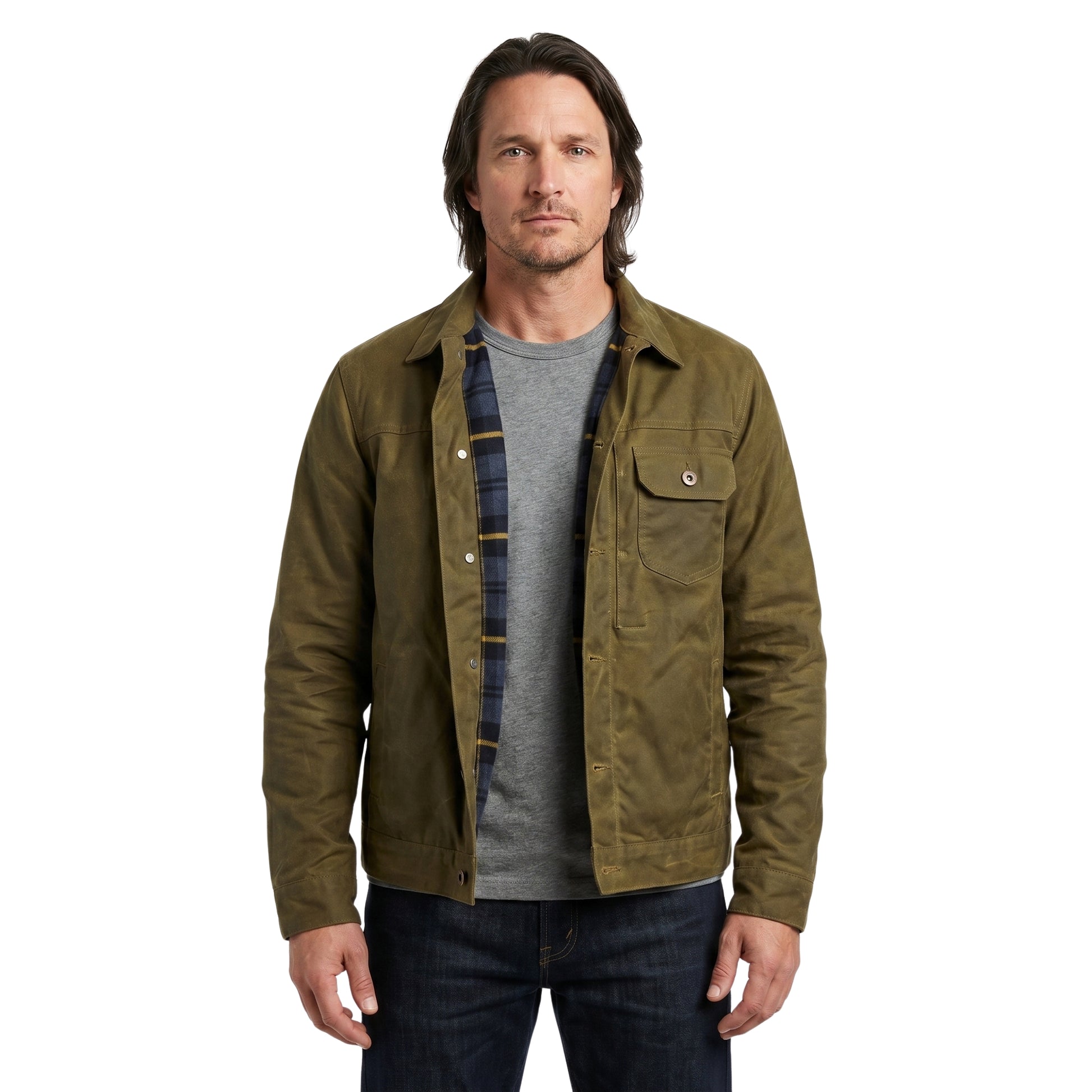 Jack Sheridan Virgin River Green Cotton Jacket
