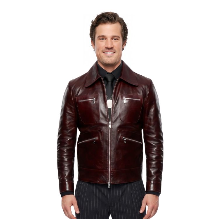 Jake Picking Top Gun Maverick 2022 Maroon Jacket