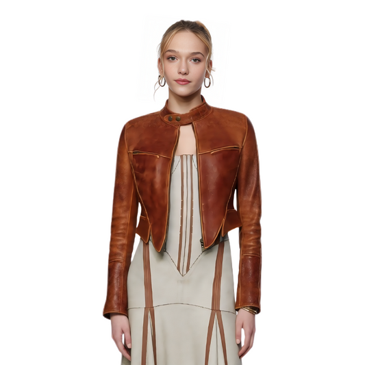 Jayden Bartels Daredevil Born Again Cropped Leather Jacket