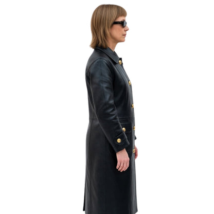 Jella Haase Kleo Leather Trench Coat