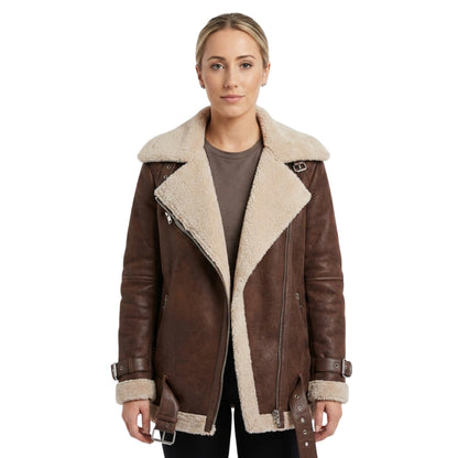 Josslyn Jacks General Hospital Brown Leather Jacket