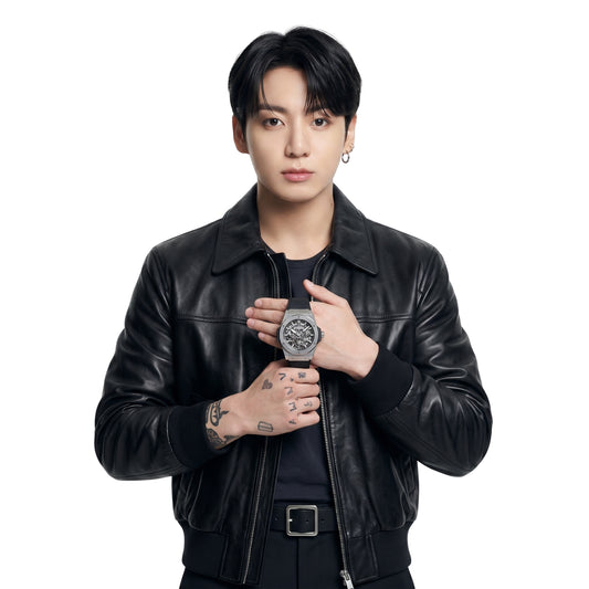 Jung Kook Watch Event 2026 Black Leather Jacket