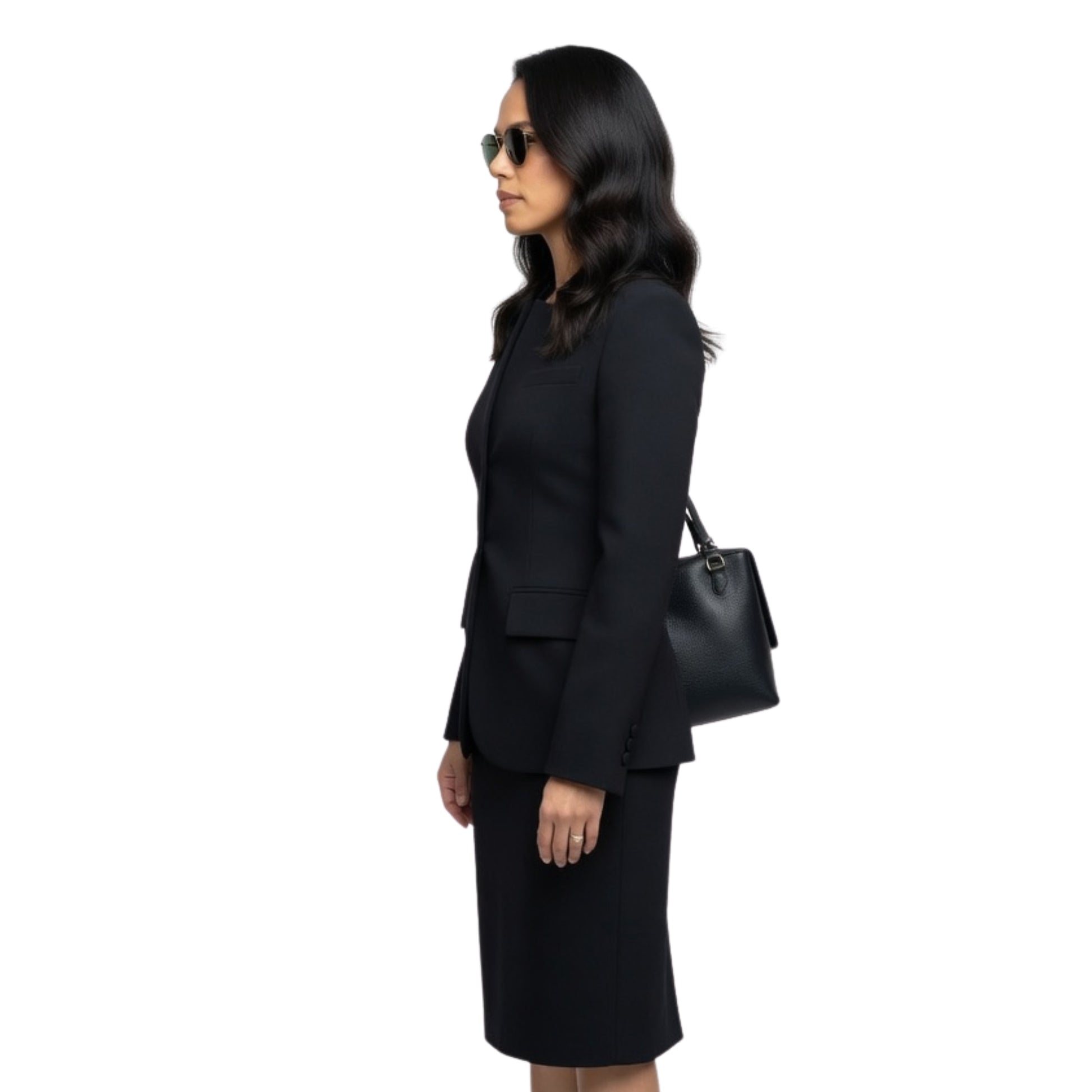 Jurnee Smollett The Burial 2023 Black Coat
