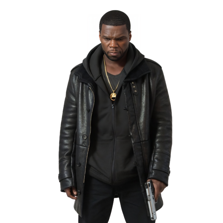 Kanan Stark Power Season 5 Black Leather Jacket