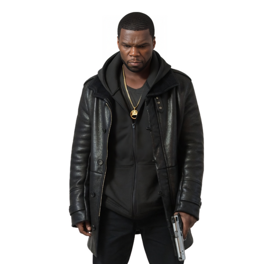 Kanan Stark Power Season 5 Black Leather Jacket