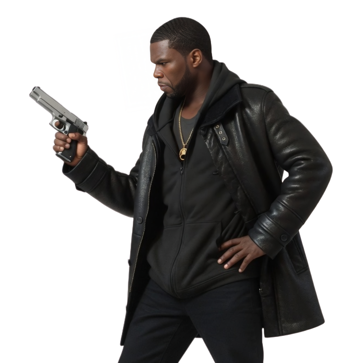 Kanan Stark Power Season 5 Black Leather Jacket Live 