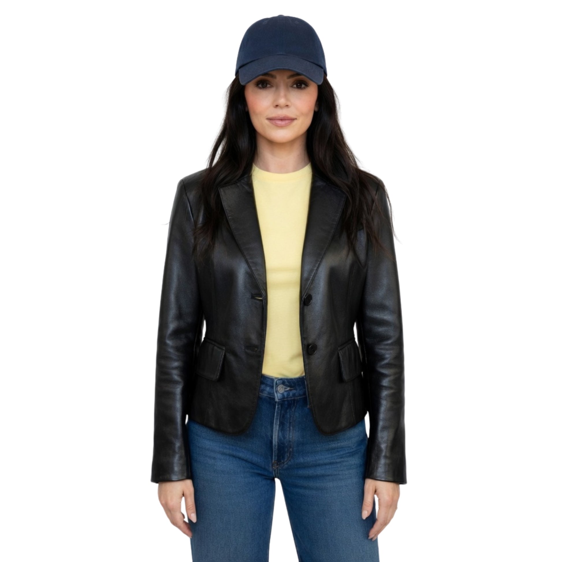 Kendall Jenner 2026 Black Leather Jacket