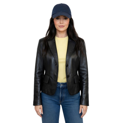 Kendall Jenner 2026 Black Leather Jacket
