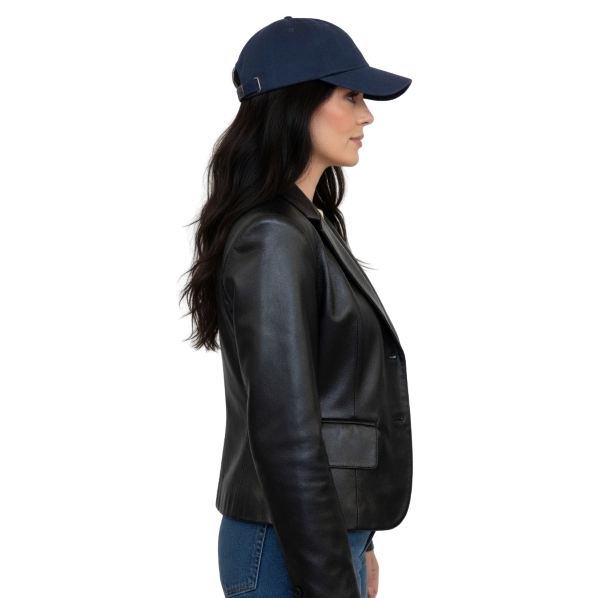 Kendall Jenner NYC 2026 Black Leather Moto Jacket