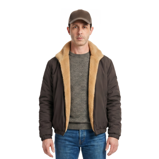 Kendall Roy Succession 2023 Shearling Brown Leather Jacket