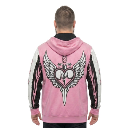 Kevin Owens WWE Pink Satin Bomber Jacket