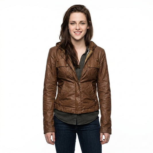 Kristen Stewart The Twilight Saga Breaking Dawn Brown Jacket