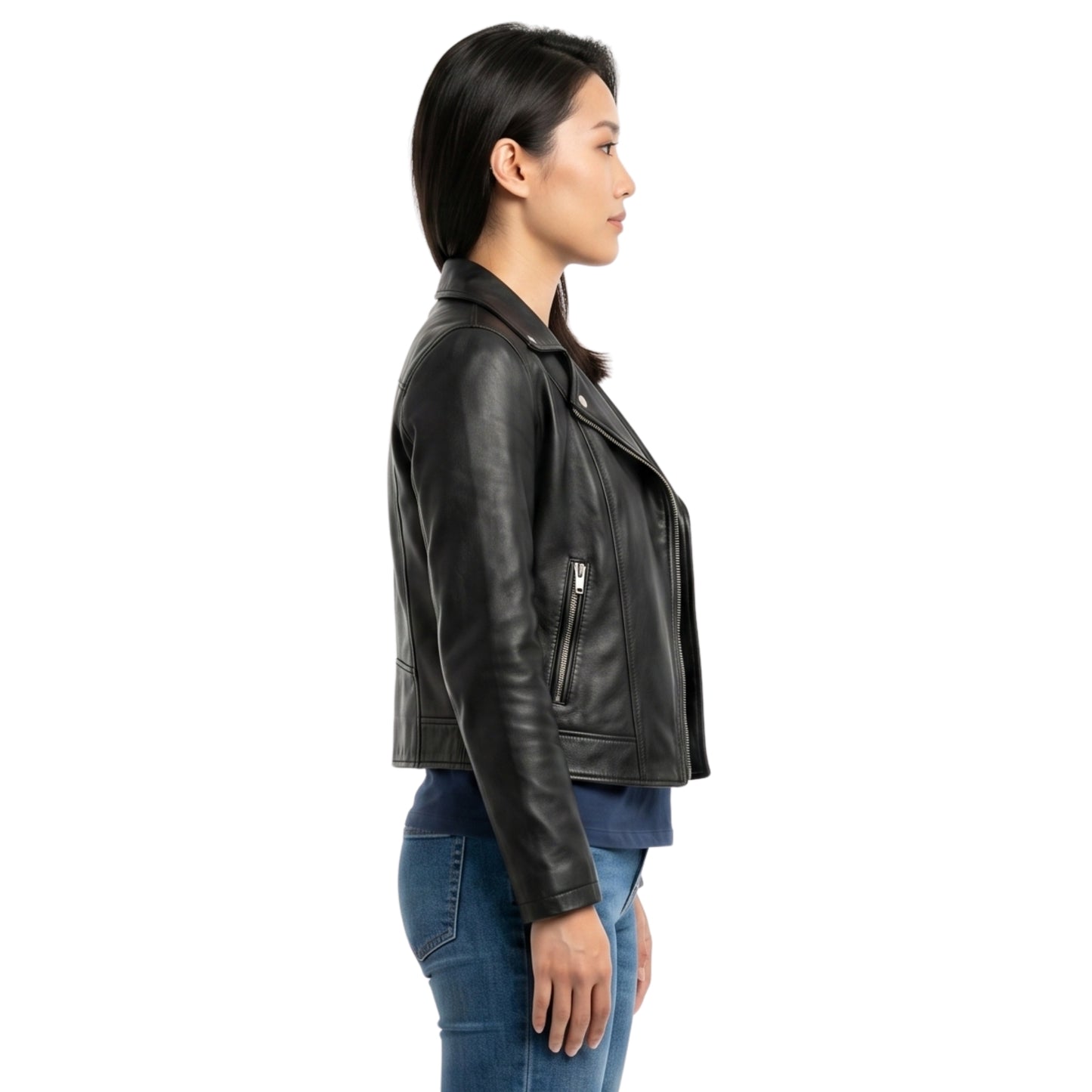 Leah Lewis Nancy Drew Black Bomber Jacket