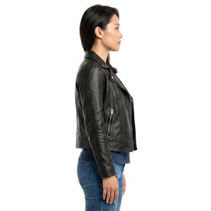 Leah Lewis Nancy Drew Black Bomber Jacket