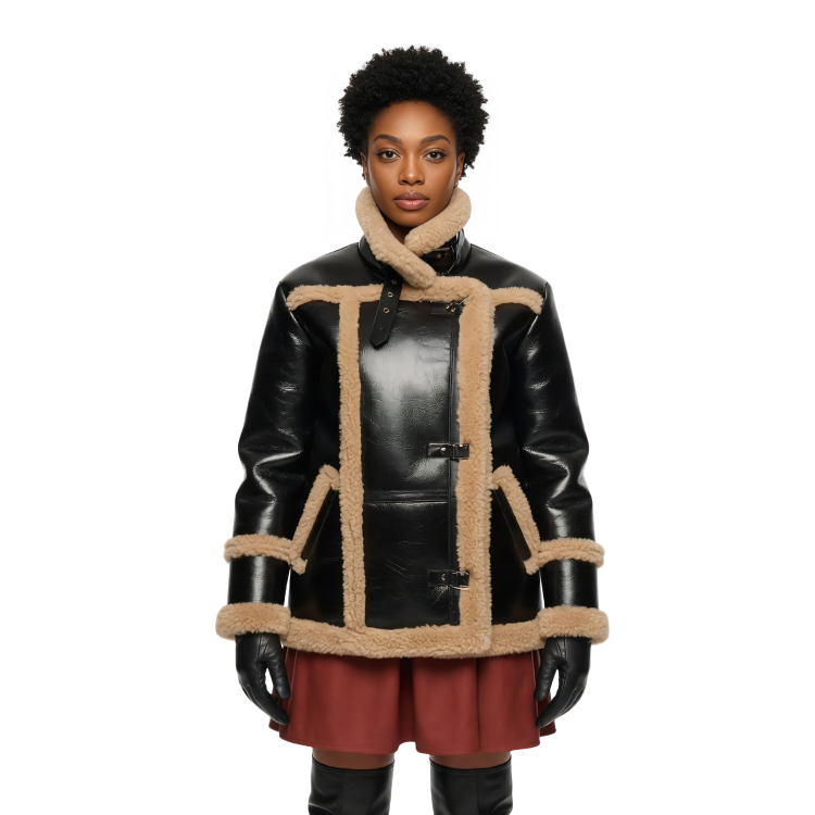 Lena Waithe Master of None Shearling Leather Jacket