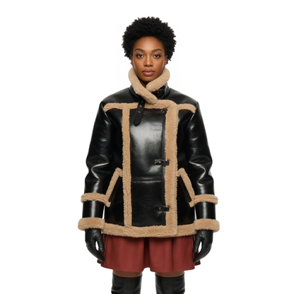 Lena Waithe Master of None Shearling Leather Jacket