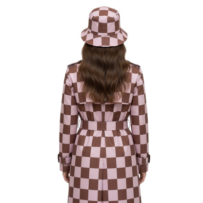 Lily Collins Emily in Paris Tv Series Season 04 Emily Cooper Maroon and White Satin Coat

