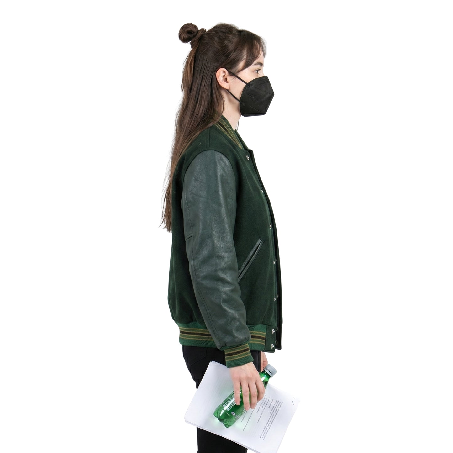 Lucy Inspired Green Varsity Jacket From Am I OK