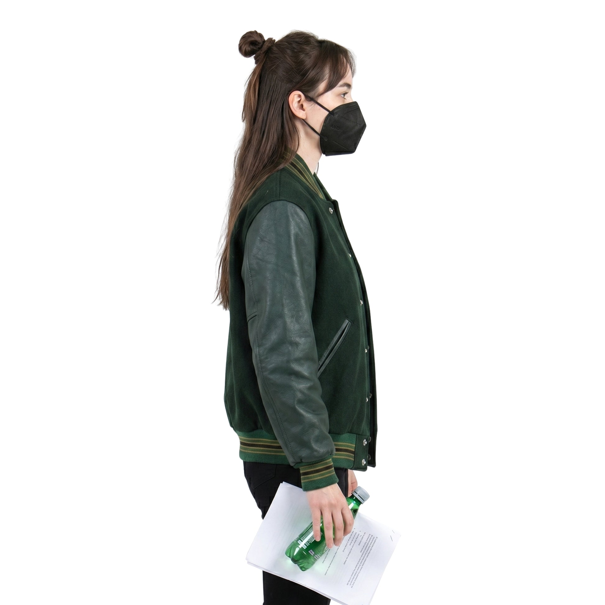 Lucy Inspired Green Varsity Jacket From Am I OK