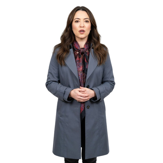 Luisa d’Oliveira To All A Good Night Grey Coat