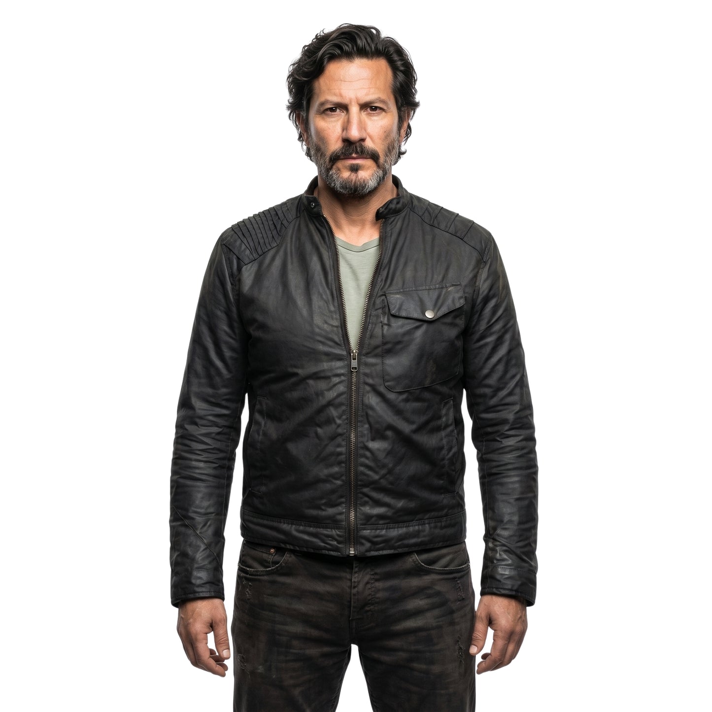 MacGyver Season 04 Russ Taylor Black Leather Jacket