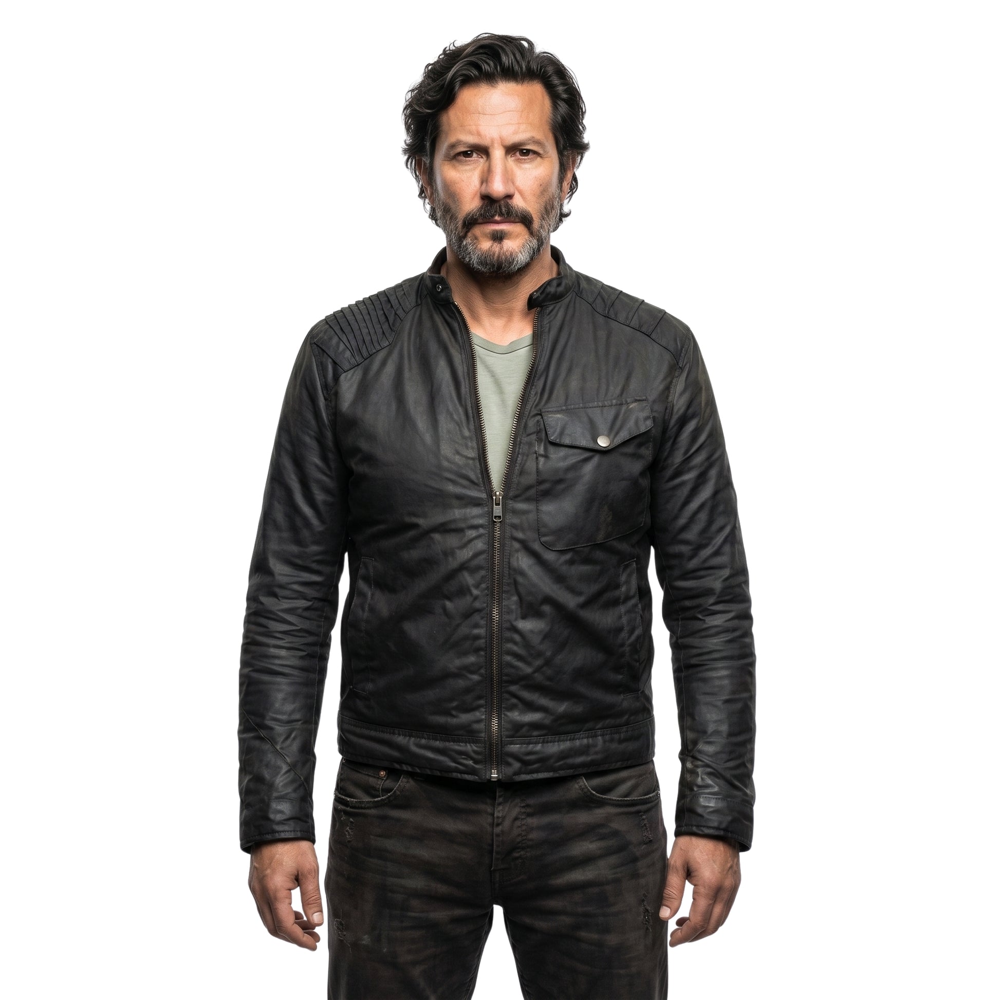 MacGyver Season 04 Russ Taylor Black Leather Jacket