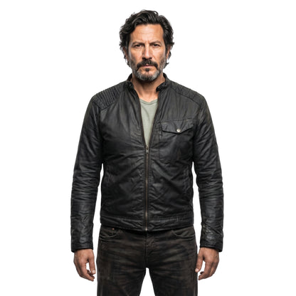 MacGyver Season 04 Russ Taylor Black Leather Jacket