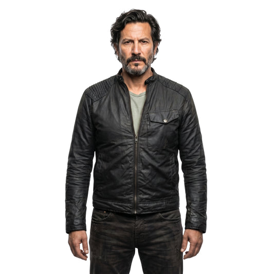 MacGyver Season 04 Russ Taylor Black Leather Jacket