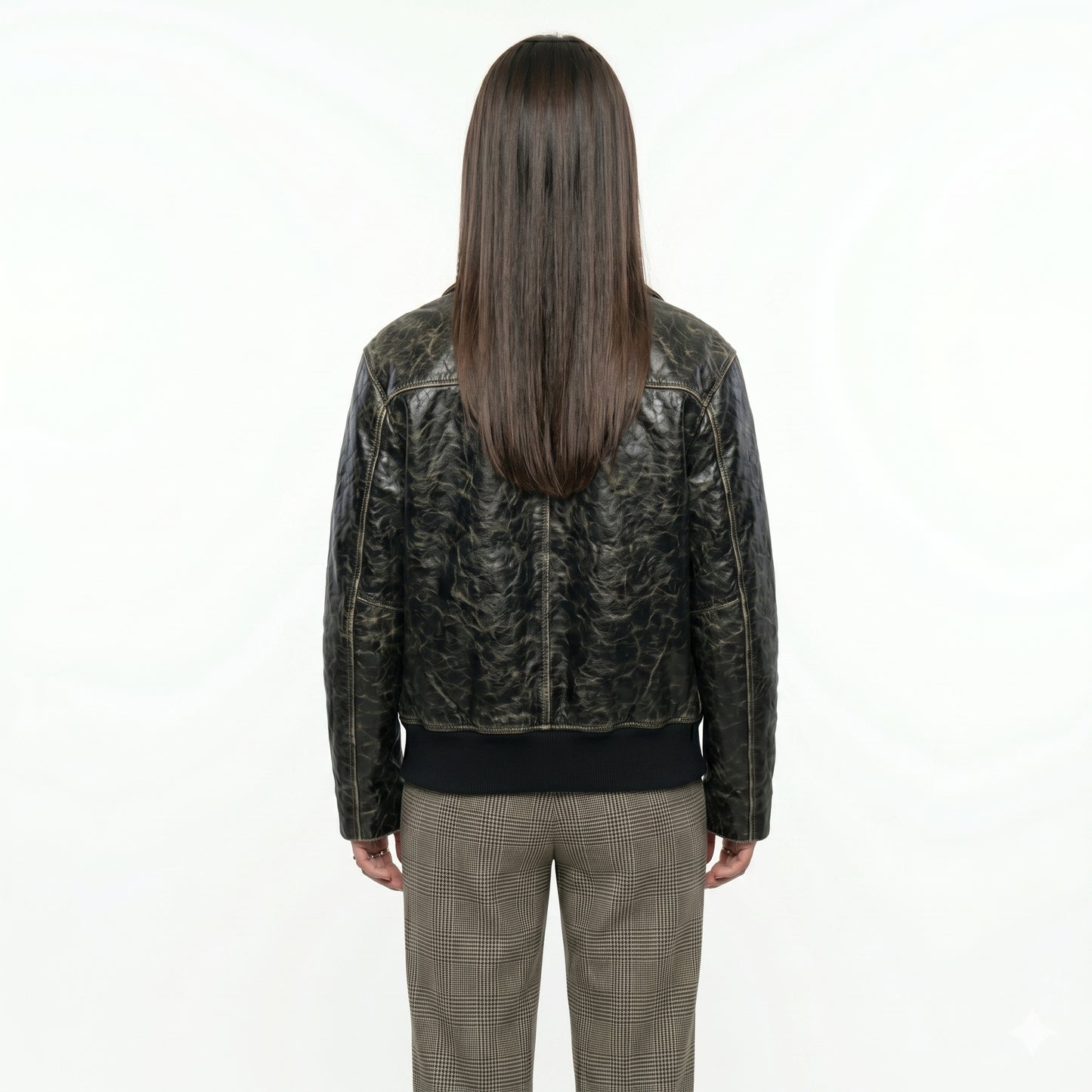 Mattea Conforti NYC Inspired Black Biker Leather Jacket