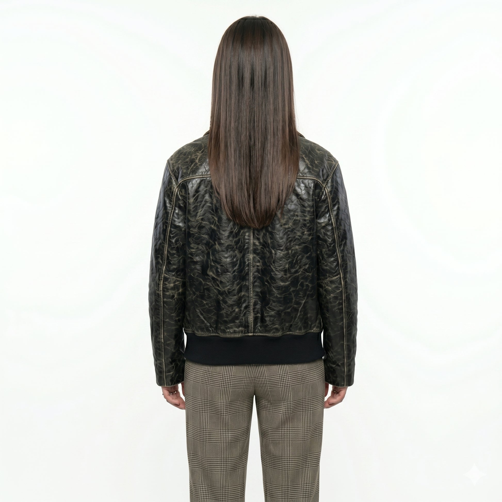 Mattea Conforti NYC Inspired Black Biker Leather Jacket