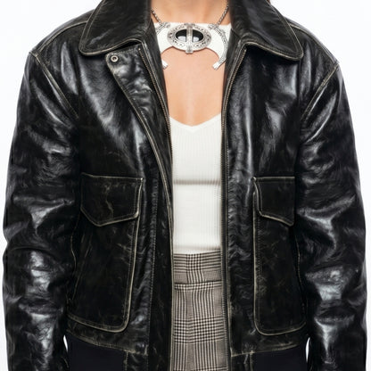 Mattea Conforti Stylish Black Leather Jacket NYC 2026