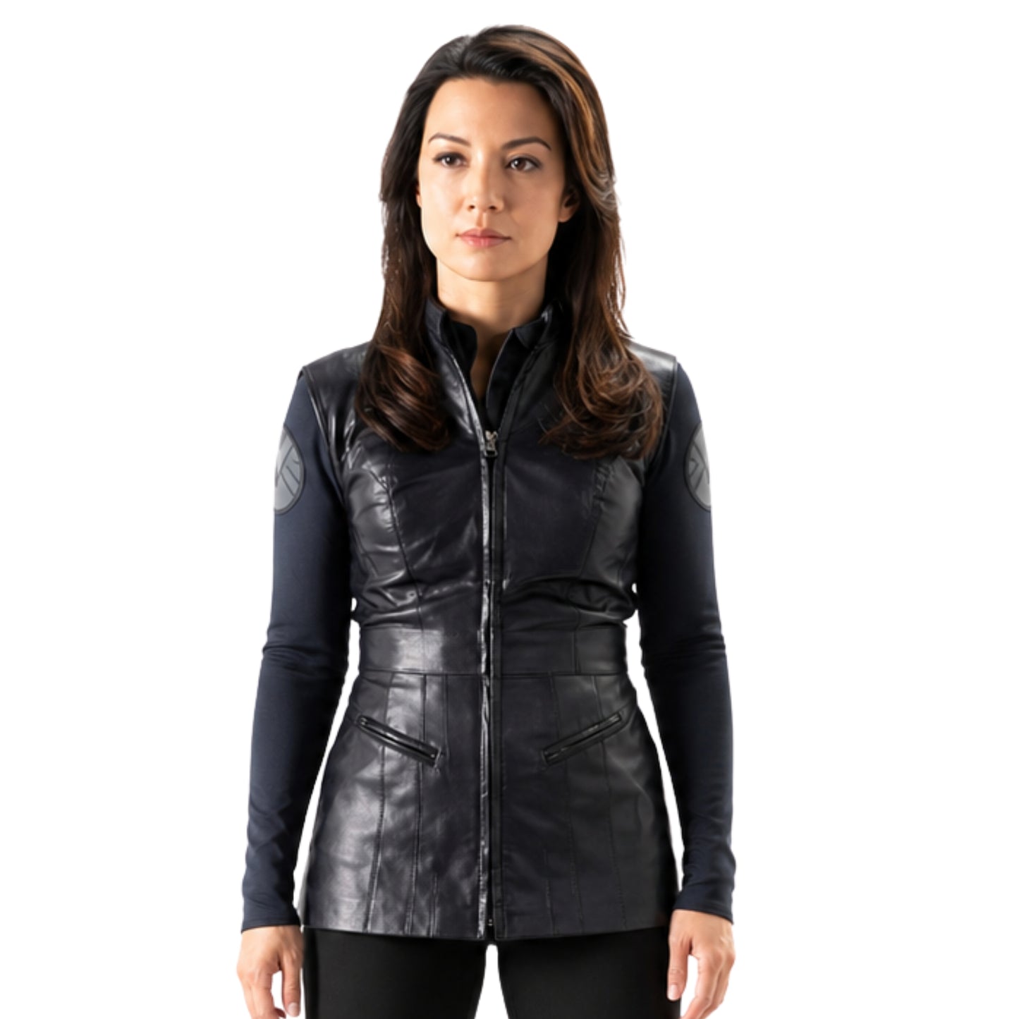 Melinda May Agents of Shield Black Leather Jacket