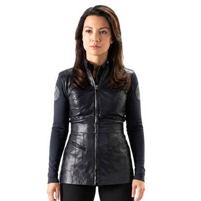Melinda May Agents of Shield Black Leather Jacket