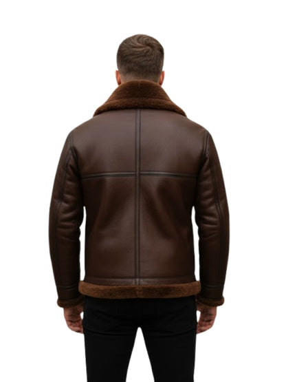 Men's Brown Aviator RAF B3 Bomber Jacket