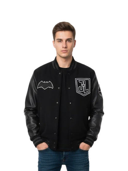 Men's Batman Black Varsity Jacket