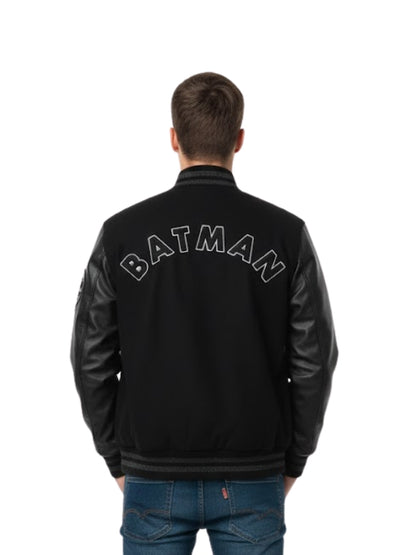 Men's Batman Black Varsity Jacket