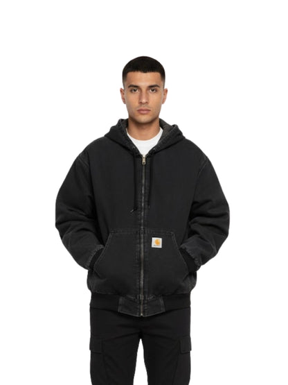 Men's Black Long Sleeves Real Cotton Jacket