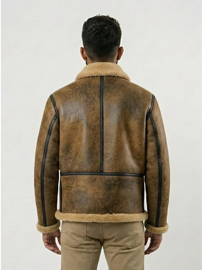 Mens Aviator Bomber Jacket