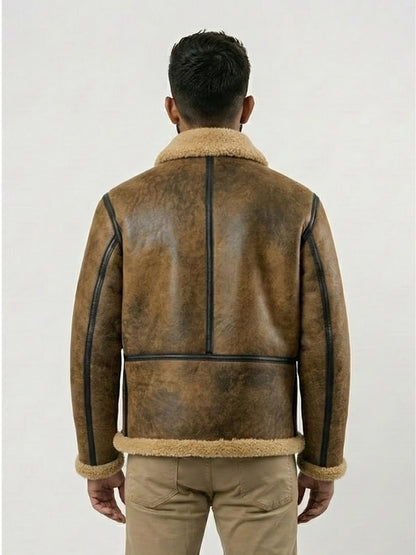 Mens Aviator Bomber Jacket
