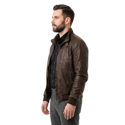 Mens Casual Shirt Collar Black Jacket Shop Now 