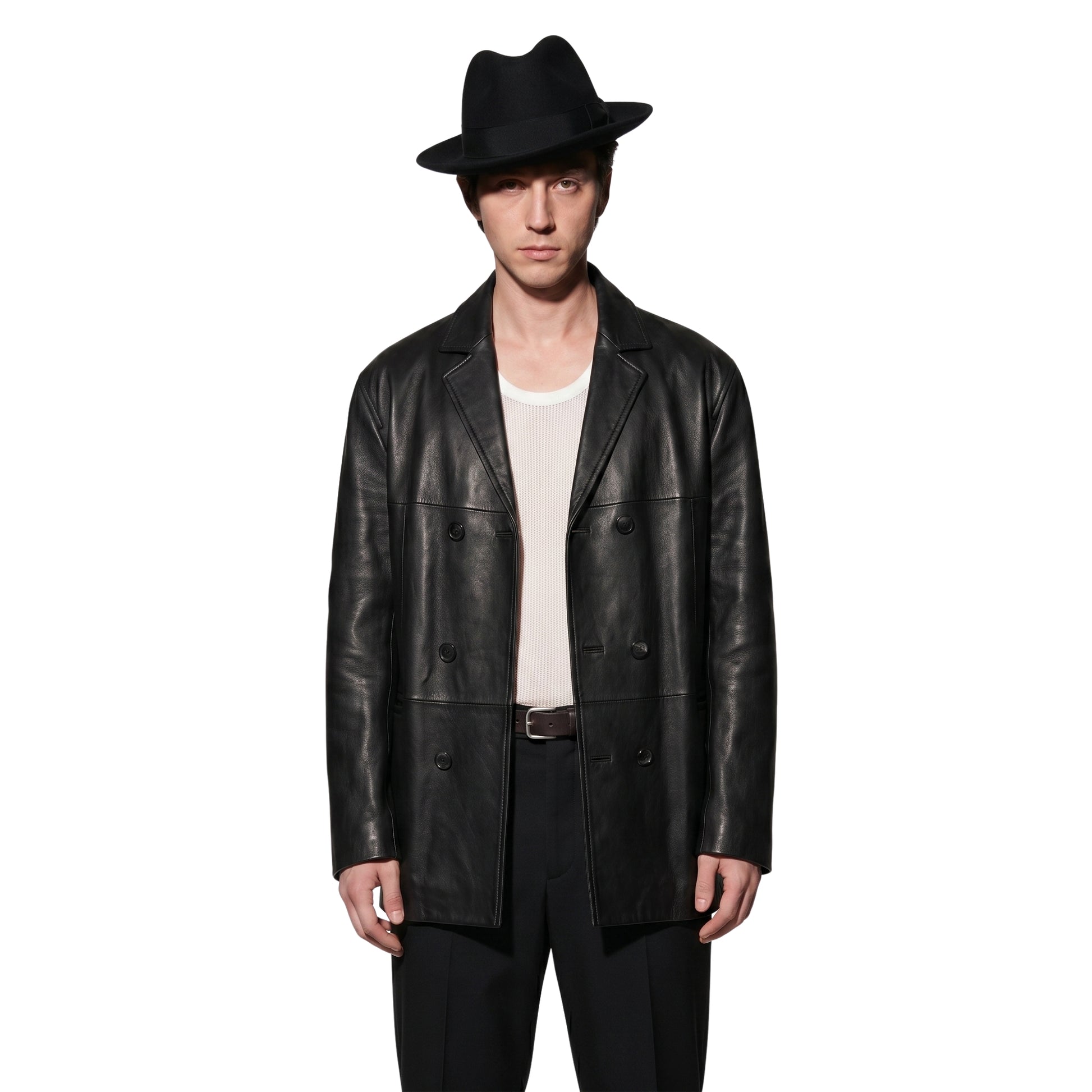 Met Gala 2026 After Party Troye Sivan Black Leather Coat